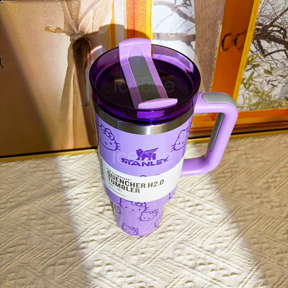 40oz Purple Hello Kitty Tumbler 🚢Free Shipping🚢