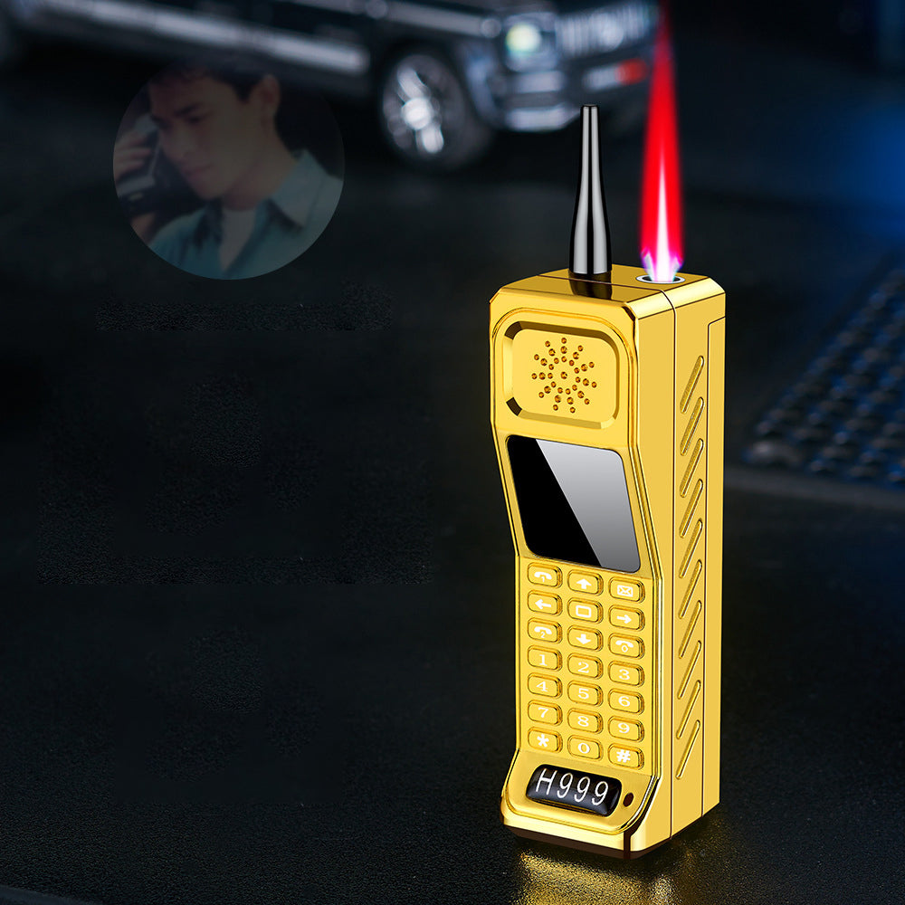 Retro Nostalgia Big Brother Shape Windproof Inflatable Lighter