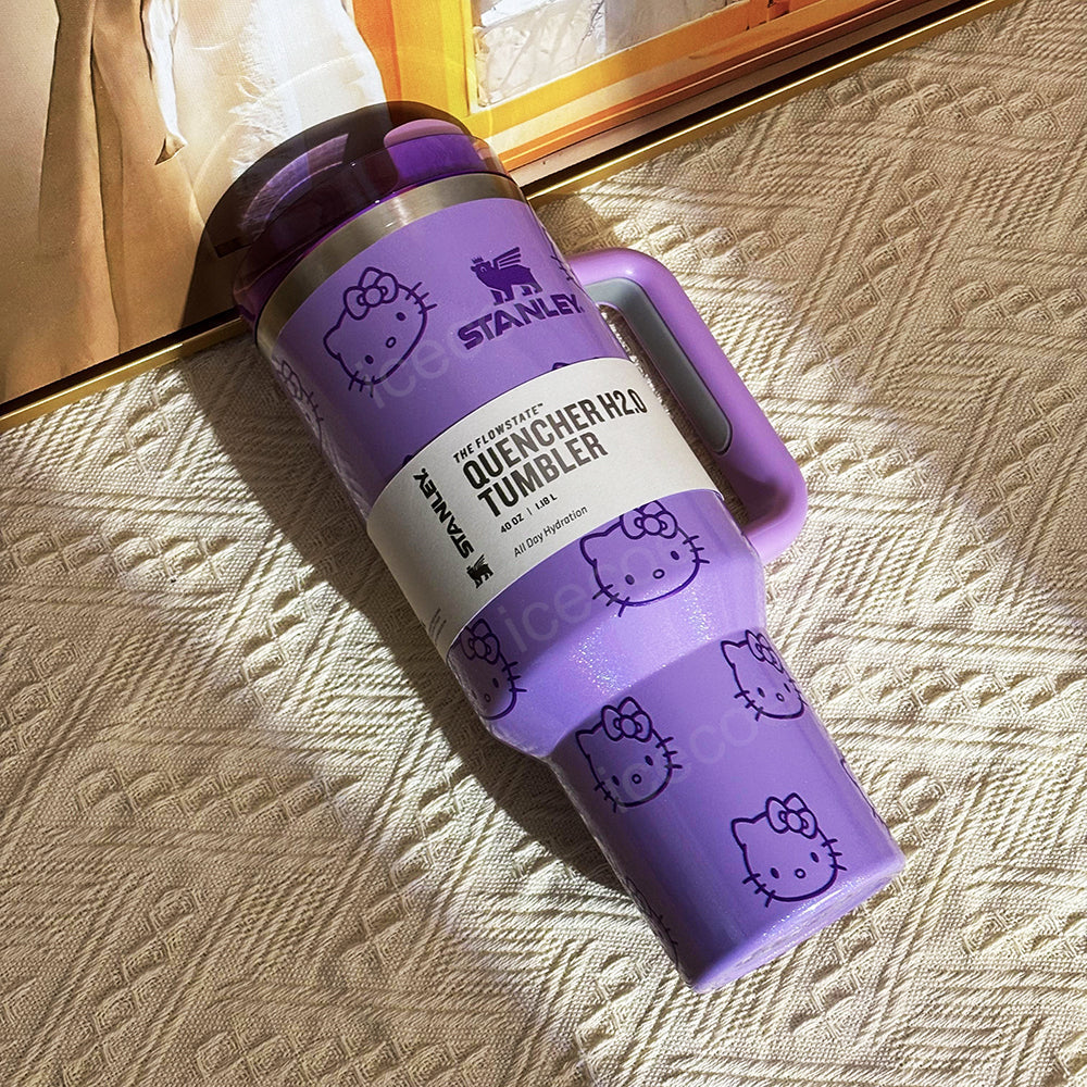 40oz Purple Hello Kitty Tumbler 🚢Free Shipping🚢