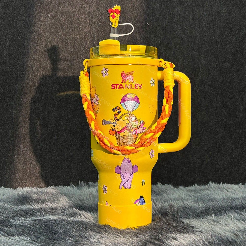 40oz Winnie The Pooh Yellow Tumbler 🚢Free Shipping🚢
