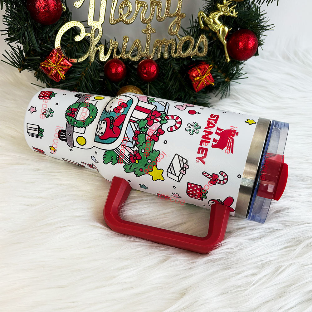 40oz Christmas Kitty Tumbler 🚢Free Shipping🚢
