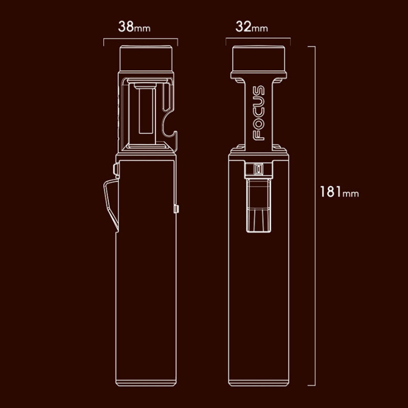 Handheld large flame pen blue flame windproof lighter
