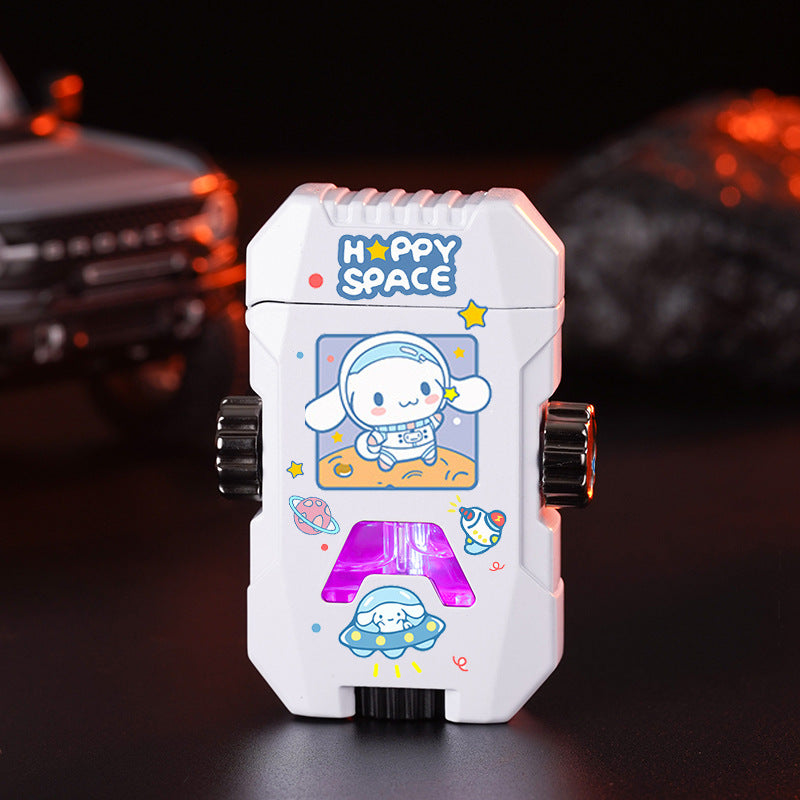 Cartoon Decompression Gyro Lighter Colorful Lights
