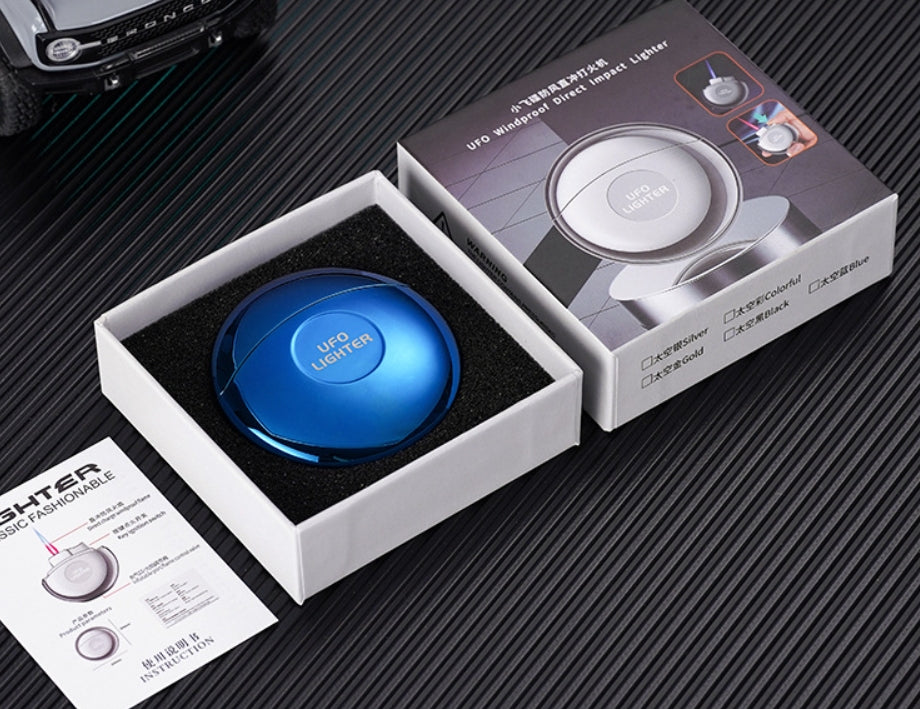 Magnetic suction flying saucer UFO lighter