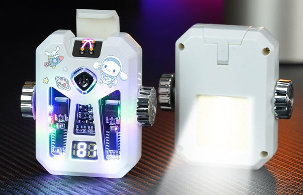 Gyro light charging lighter