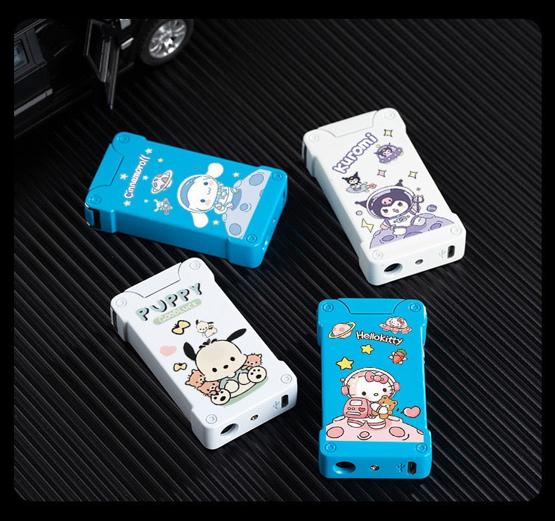 Luminous projection double arc lighter