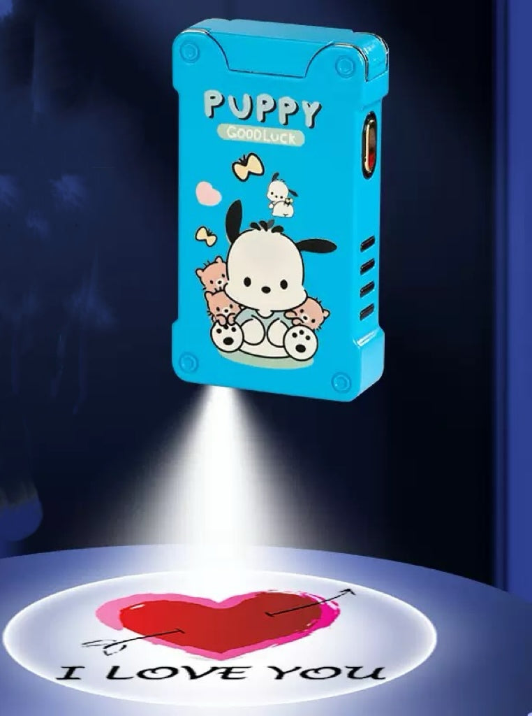 Luminous projection double arc lighter