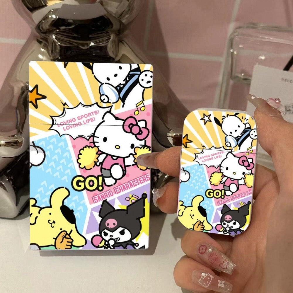 Sanrio inflatable lighter cute cigarette box combination