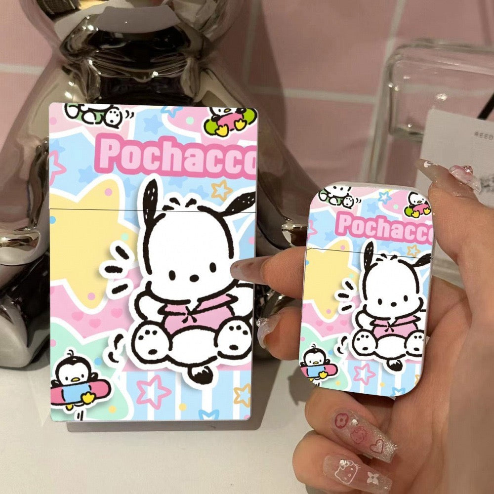 Sanrio inflatable lighter cute cigarette box combination