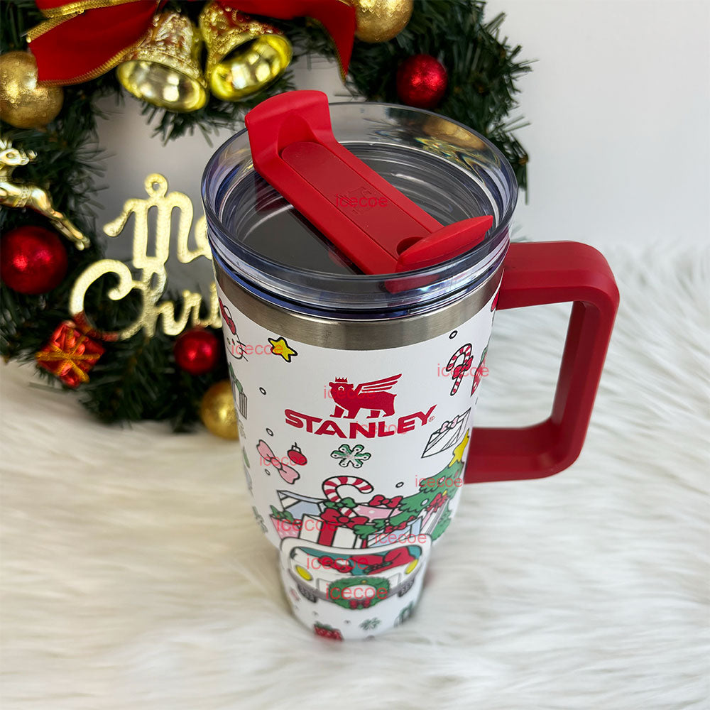 40oz Christmas Kitty Tumbler 🚢Free Shipping🚢