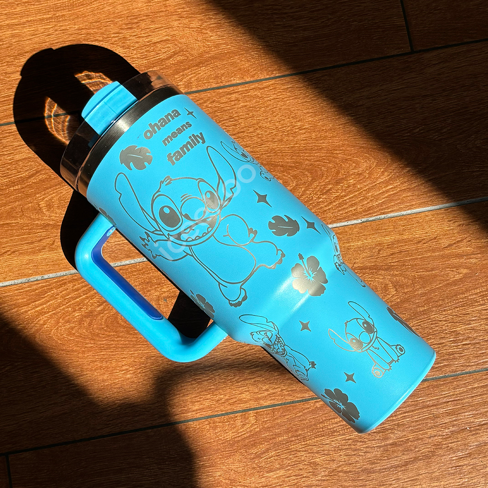 40oz Stitch Stainless Steel Vacuum Insulated Tumbler 🚢Free Shipping🚢