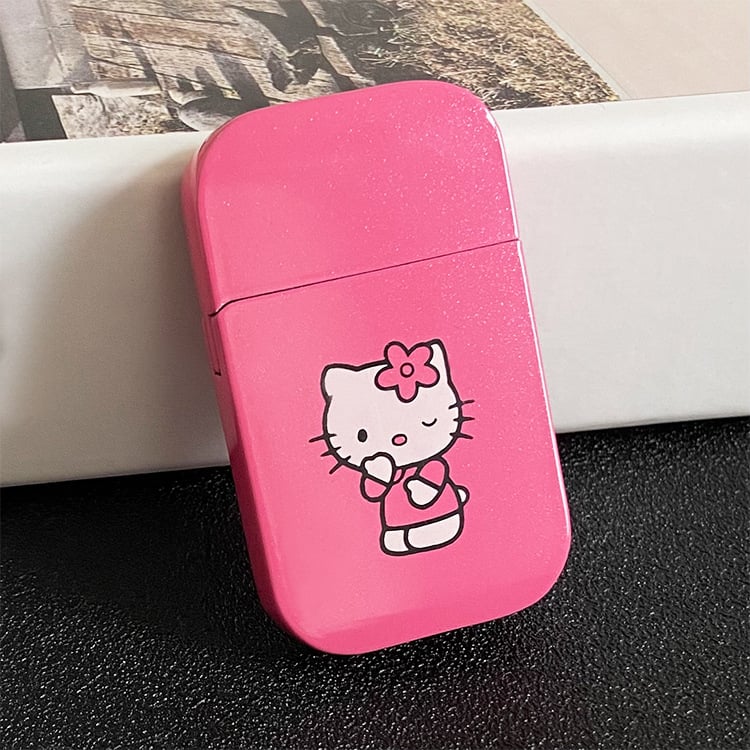High quality pink flame Kitty lighter