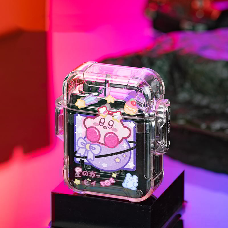 Cute cartoon arc lighter waterproof and windproof with flash