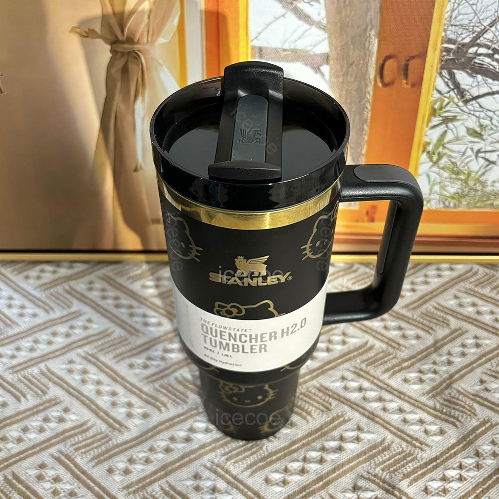40oz Black Kitty Tumbler 🚢Free Shipping🚢