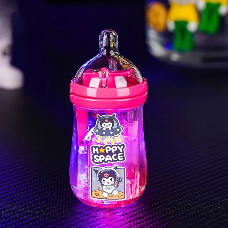 Cartoon milk bottle windproof luminous lighter