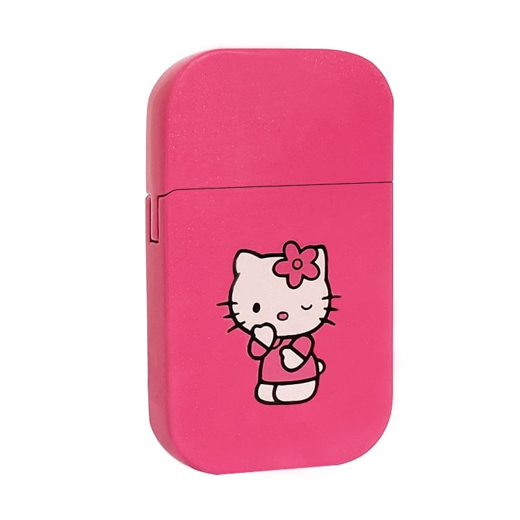 High quality pink flame Kitty lighter