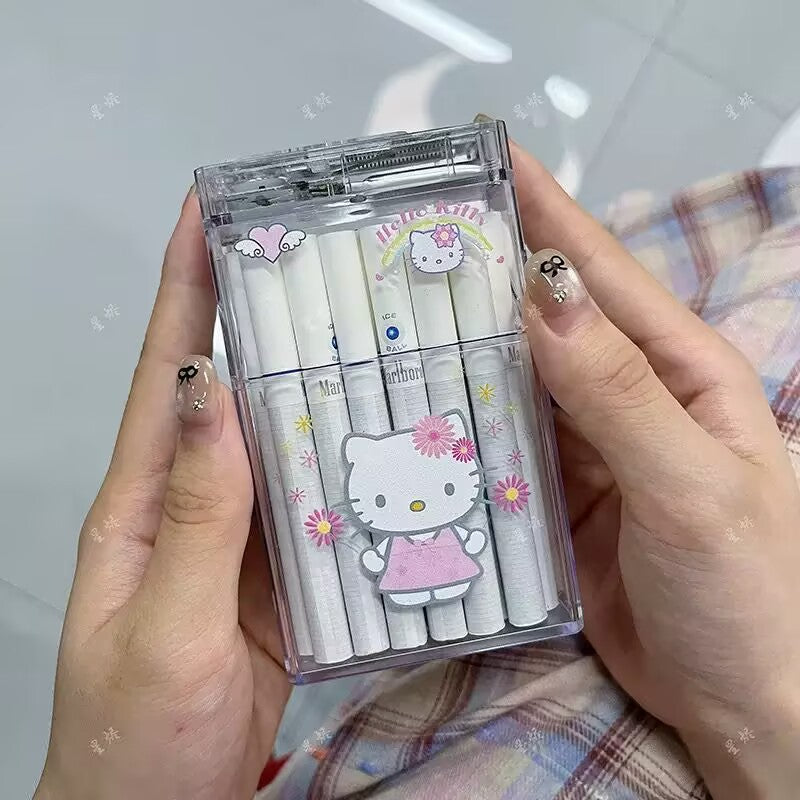 Cute cartoon cigare case with igniter device 20Pcs Ordinary Cigare Case with flashing