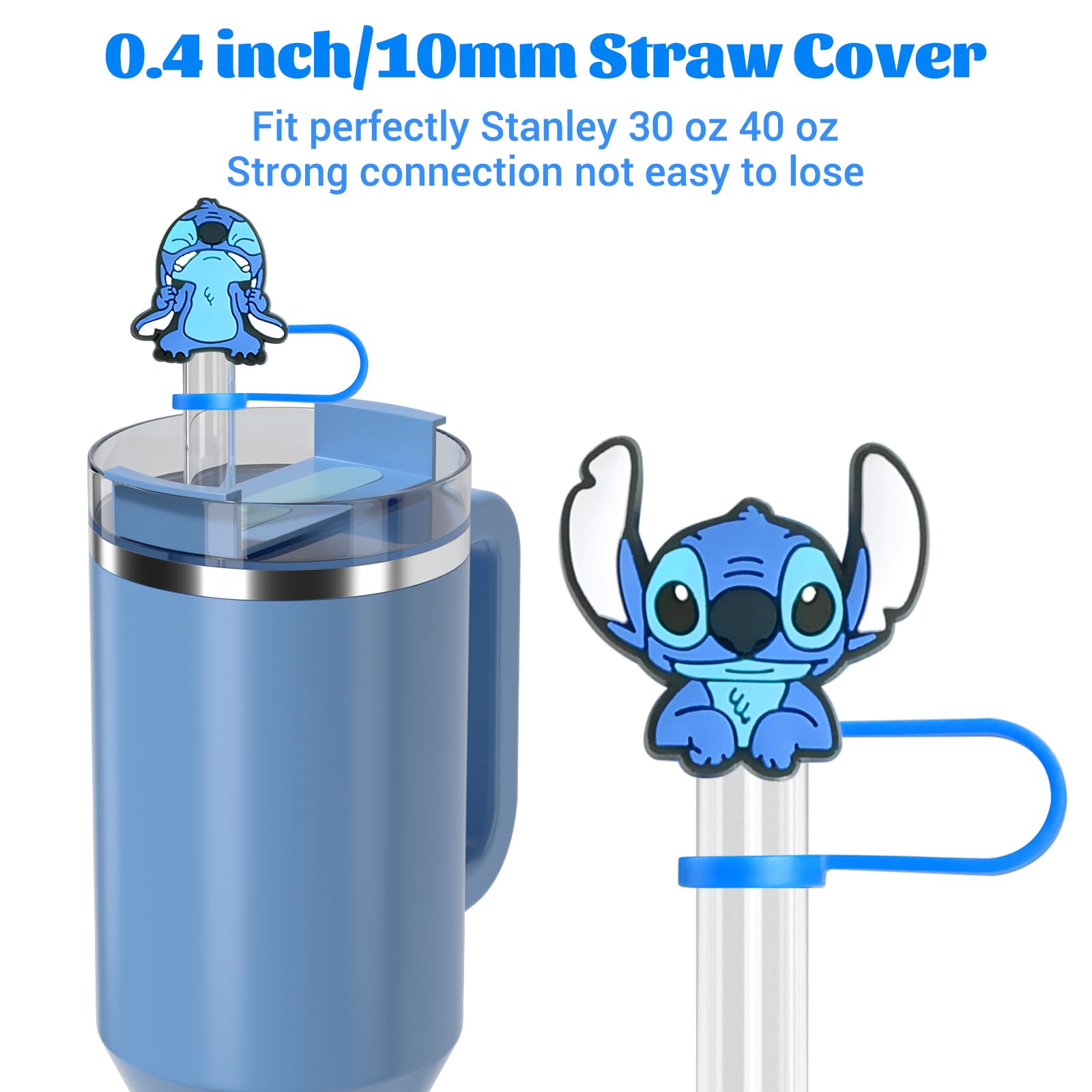 5Pcs Stitch Straw Cover